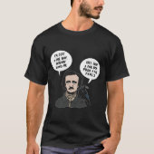 Allan Edgar Poe Boy Autor Raven Crow Gothic T-Shirt (Vorderseite)