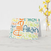 Allan Karte (Gelbe Blume)
