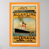Allan Line Steamship Poster (Vorne)
