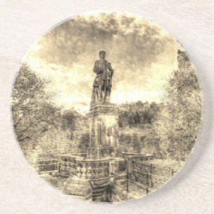 Allan Ramsey und Edinburgh Castle Vintage Getränkeuntersetzer