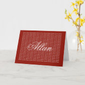 Allan Red Endless Liebe Card Karte (Gelbe Blume)