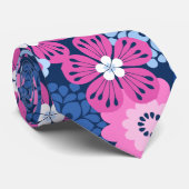 Allana Garden Hawaiian Graphical Bold Floral Krawatte (Gerollt)