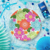 Allana Garden Hawaiian Graphical Floral - Brights Pappteller (Party)