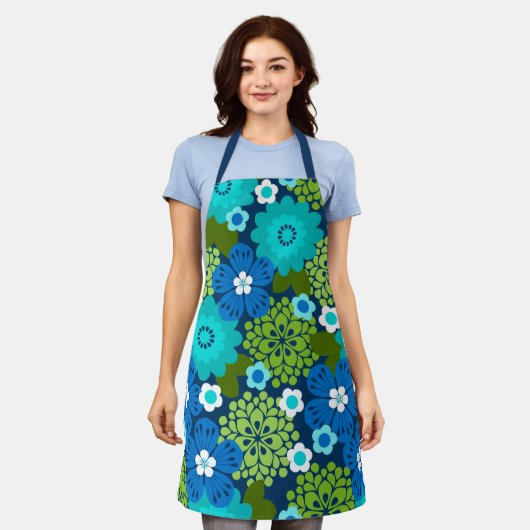 Allana Garden Hawaiian Graphical Floral - Cool Schürze (Getragen)