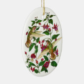 Allan's Hummingbirds & Fuschia Keramik Ornament (Rechts)