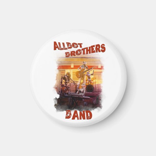 Allbot Brothers Band von Bobs Saucer Repair Magnet (Vorne)