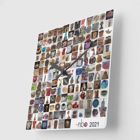 Alle 1 Körbe Wall Uhr (Winkel)