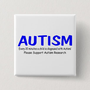 Alle 20 Minuten ist ein Kind mit Autismus geboren Button