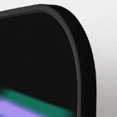 Alle 3 Anfangsbuchstaben Monogram Soft Paint Strok Pickleball Schläger (Linke Seite)