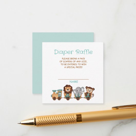 ALLE ABOARD-Zugverbindung Fiesta Windleranlage Begleitkarte (Vorderseite/Rückseite Beispiel)