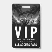 Alle Access Pass Schwarz-weiß Event VIP Ausweis (Vorderseite)