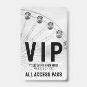 Alle Access Pass Schwarz-weiß VIP Ausweis (Rückseite)