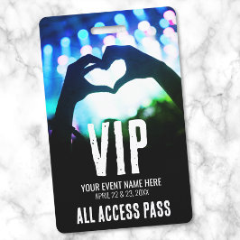 Alle Access Pass VIP-Veranstaltungen Ausweis