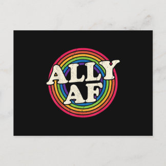 Alle AF - Gay Pride Monat - LGBT-Regenbogenflagge Ankündigungspostkarte