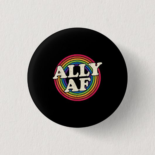 Alle AF - Gay Pride Monat - LGBT-Regenbogenflagge Button (Vorderseite)