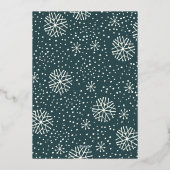 Alle Aflurry | SINGLE FOTO Folien Feiertagskarte (Rückseite)