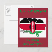 Alle afrikanischen Länder in einem Land Postkarte (Vorne/Hinten)