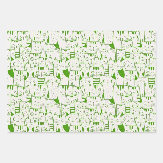 Alle Albernen Katzen Geschenkpapier Set (Vorderseite 3)