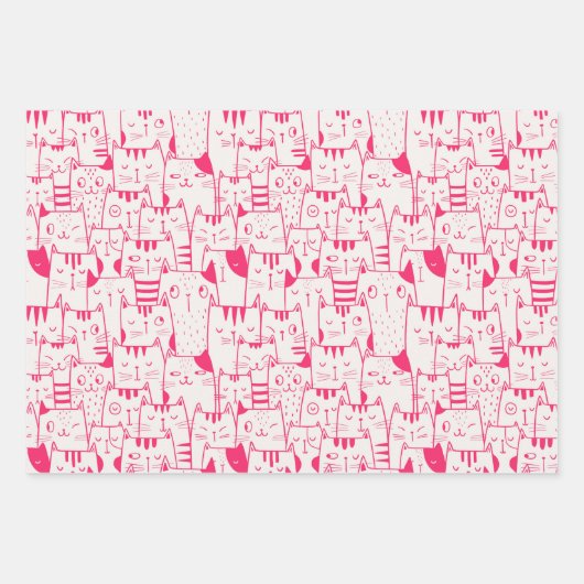 Alle Albernen Katzen Geschenkpapier Set (Vorderseite 2)