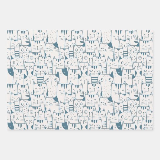 Alle Albernen Katzen Geschenkpapier Set (Vorderseite)