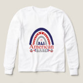 Alle American Babe Red White Blue Patriotic Rainbo (Design Vorderseite)