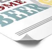 Alle American Backyard Barbecue Typografy Poster (Ecke)