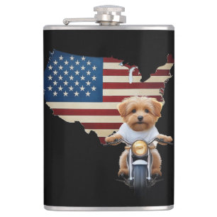 Alle American Biker Flachmann