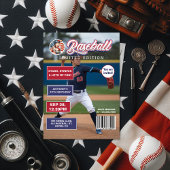 Alle American Boy Baseball Magazine Cover Geburtst Einladung