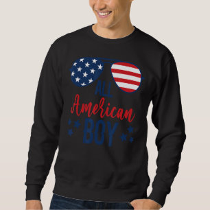 Alle American Boy Patriotic USA Flag 4. Juli Match Sweatshirt