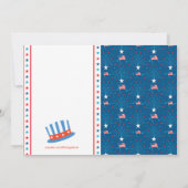 Alle American Boys First Birthday Einladung (Rückseite)