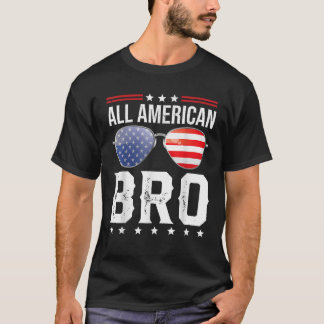 Alle American Bro Brother Matching Family Vierter T-Shirt