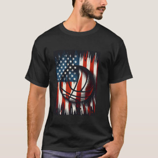 Alle American Day Familie 4. Juli und Basketball T-Shirt