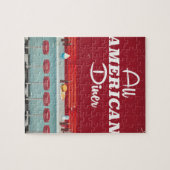 Alle American Diner Retro Poster Puzzle (Horizontal)