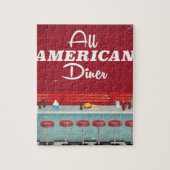 Alle American Diner Retro Poster Puzzle (Vertikal)