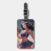 Alle American Girl Cheer Backpack Gepäckmarke Gepäckanhänger (Vorderseite vertikal)