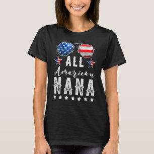 Alle American Nana 4. Juli Sonnenbrillen Familie T-Shirt