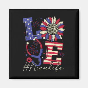 Alle American Nurse Scrub Memorial Day 4. Juli Magnet