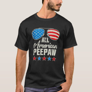 Alle American Peepaw 4. Juli Familie Matching Su T-Shirt