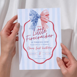 Alle Amerikaner 1. Geburtstag Einladen Patriotic 4 Einladung