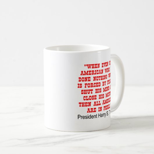 Alle Amerikaner sind in Gefahr Kaffeetasse (VorderseiteRechts)