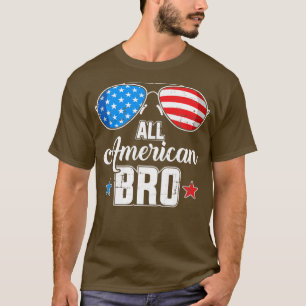 Alle amerikanische BH-US-Flagge für passenden Brud T-Shirt