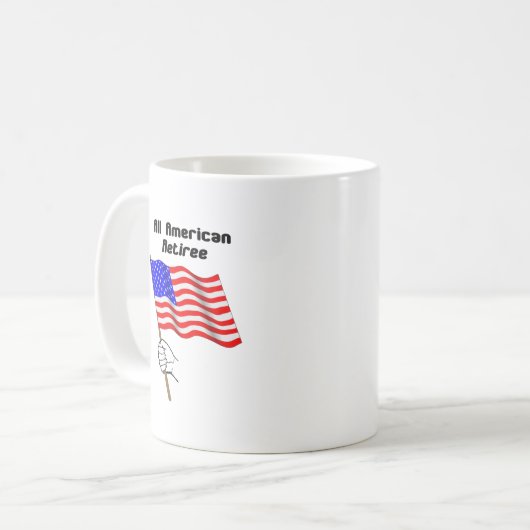 Alle amerikanische Rentner-Tasse Kaffeetasse (Vorderseite Links)