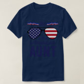 Alle amerikanische Tante 4. Juli Sonnenbrille T-Shirt (Design vorne)