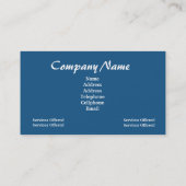 Alle amerikanische Visitenkarte (Rückseite)