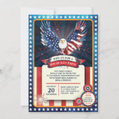 Alle amerikanischen 4. Juli - USA Unabhängigkeitst Einladung (Vorderseite)