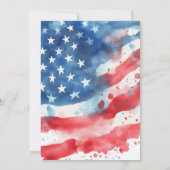 Alle amerikanischen 4. Juli - USA Unabhängigkeitst Einladung (Rückseite)