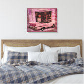 Alle amerikanischen 50er Collage Leinwanddruck (Insitu (Schlafzimmer))