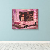 Alle amerikanischen 50er Collage Leinwanddruck (Insitu (Holzboden))