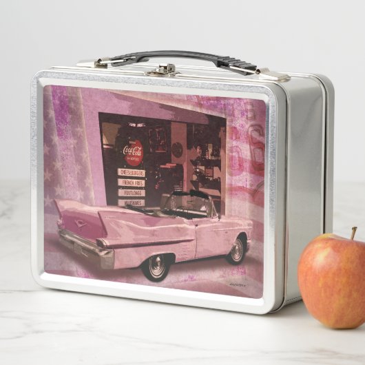 Alle amerikanischen 50er Collage Metall Brotdose (Beispiel)