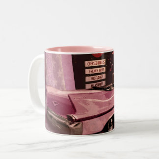 Alle amerikanischen 50er Collage Zweifarbige Tasse